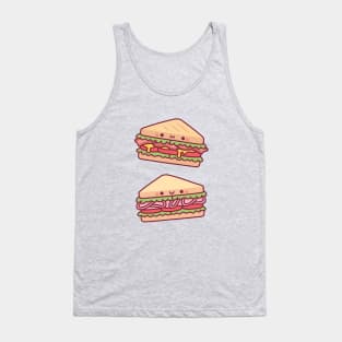 Cute Sandwiches Doodles Tank Top